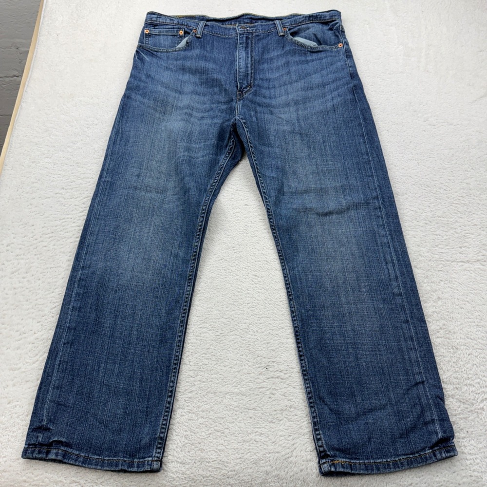 Levi Strauss Co 505 Regular Fit Straight Leg Jeans Mens W38 L30 Blue Denim 38x30